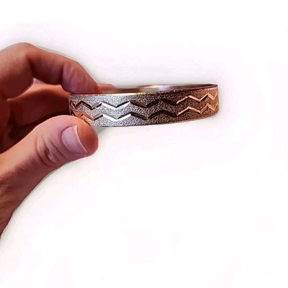 Vintage Silver Color Bangle Bracelet Marked W Germany NICE Bangle Bracelet